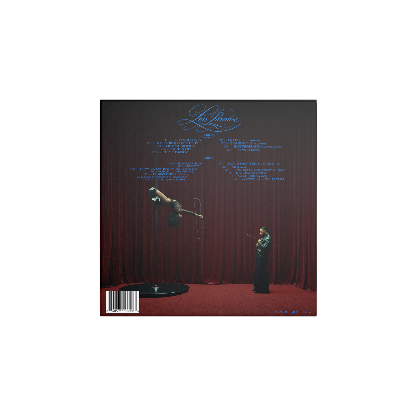 Isaiah Falls: LVRS PARADISE 2LP Vinyl (Blue)