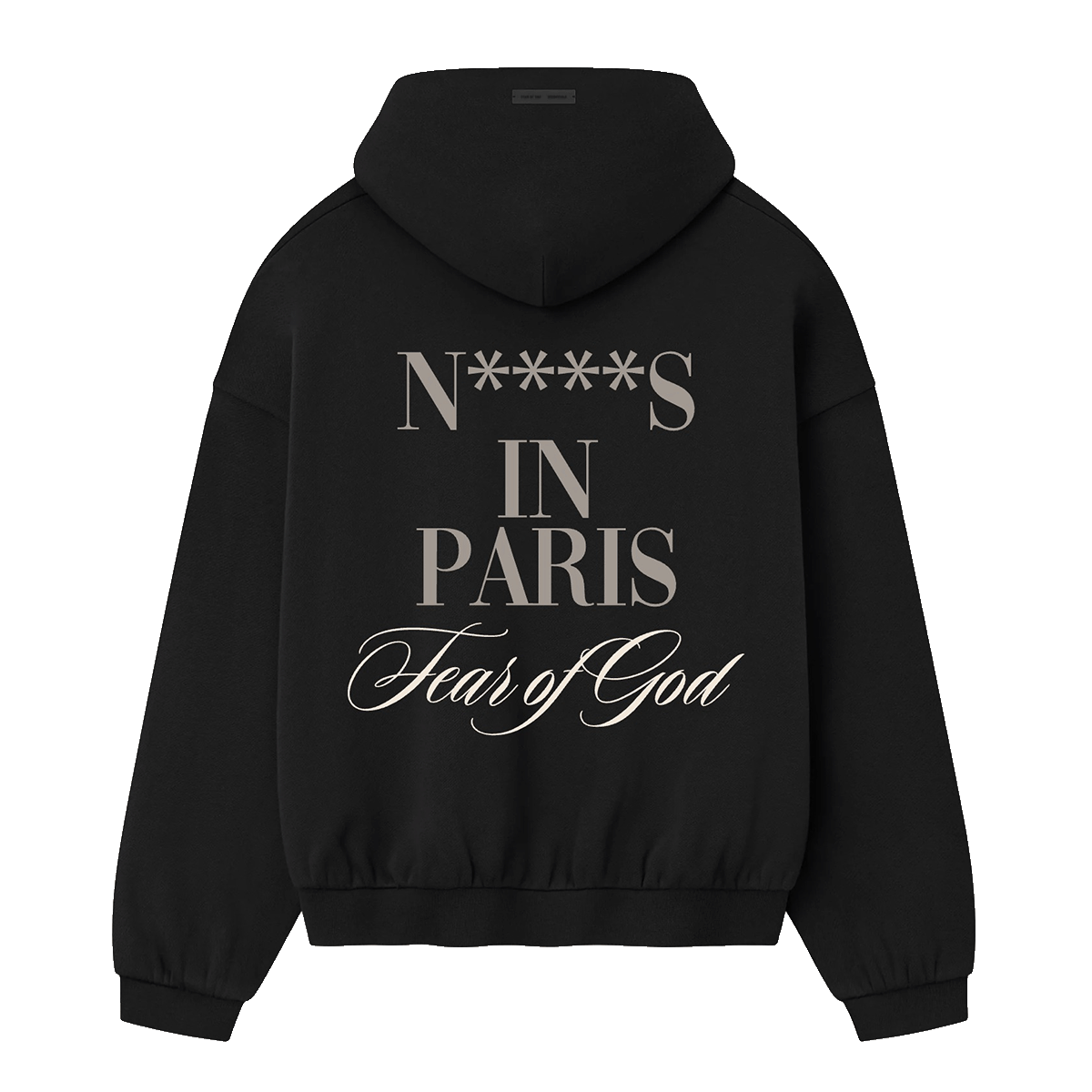 JAŸ-Z: Paris Pocketless Hoodie Black