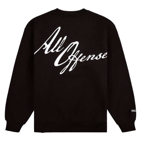 JAŸ-Z: All Offense - Crewneck (Black) – Roc Nation
