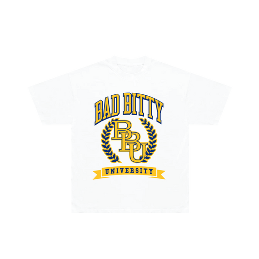 J.P. - Yellow/Blue Bad Bitty University Tee