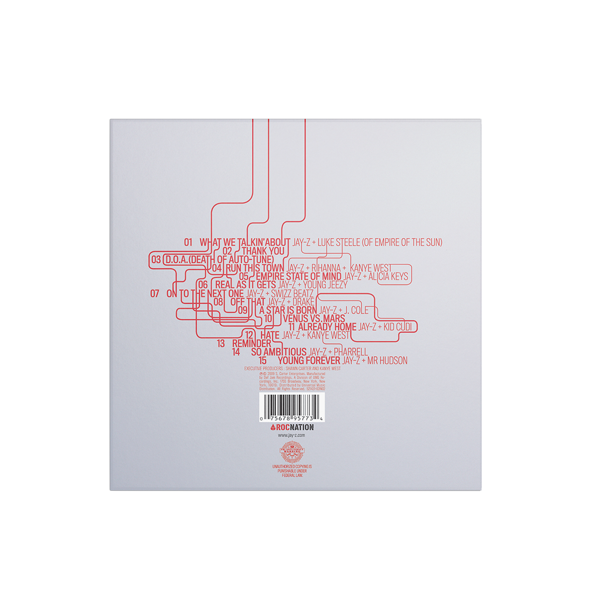 JAŸ-Z: The Blueprint 3  - 2LP Vinyl (White)