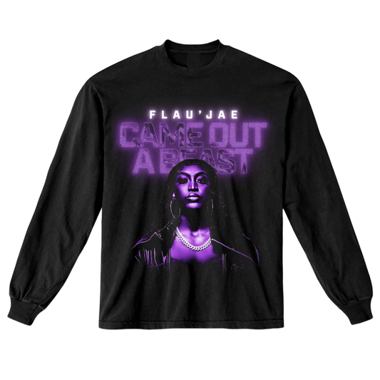 Flau'jae - Came Out A Beast Long Sleeve Tee