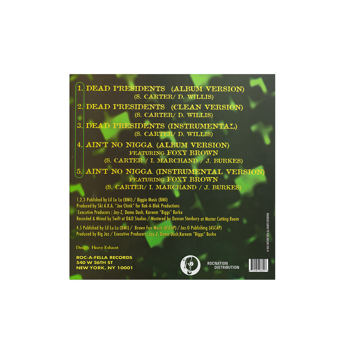 JAŸ-Z: Dead Presidents - Vinyl