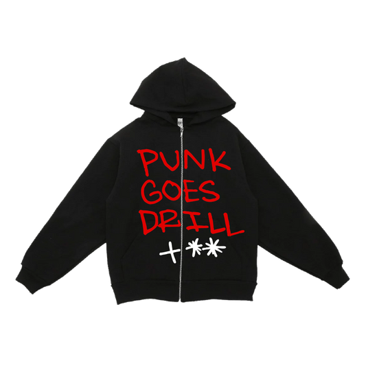 POLO PERKS <3 <3 <3: Punk Goes Drill - Zip Hoodie