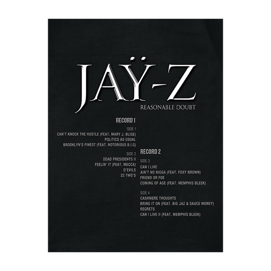 JAŸ-Z: Reasonable Doubt - Poster