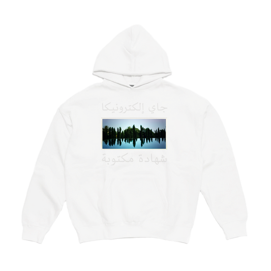 J A Y E L E C T R O N I C A: A Written Testimony - Hoodie (White)
