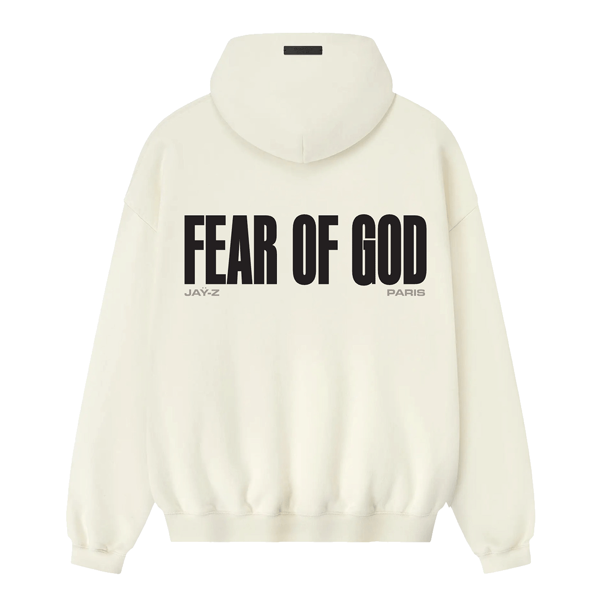 JAŸ-Z: Paris Pocketless Hoodie Cream White