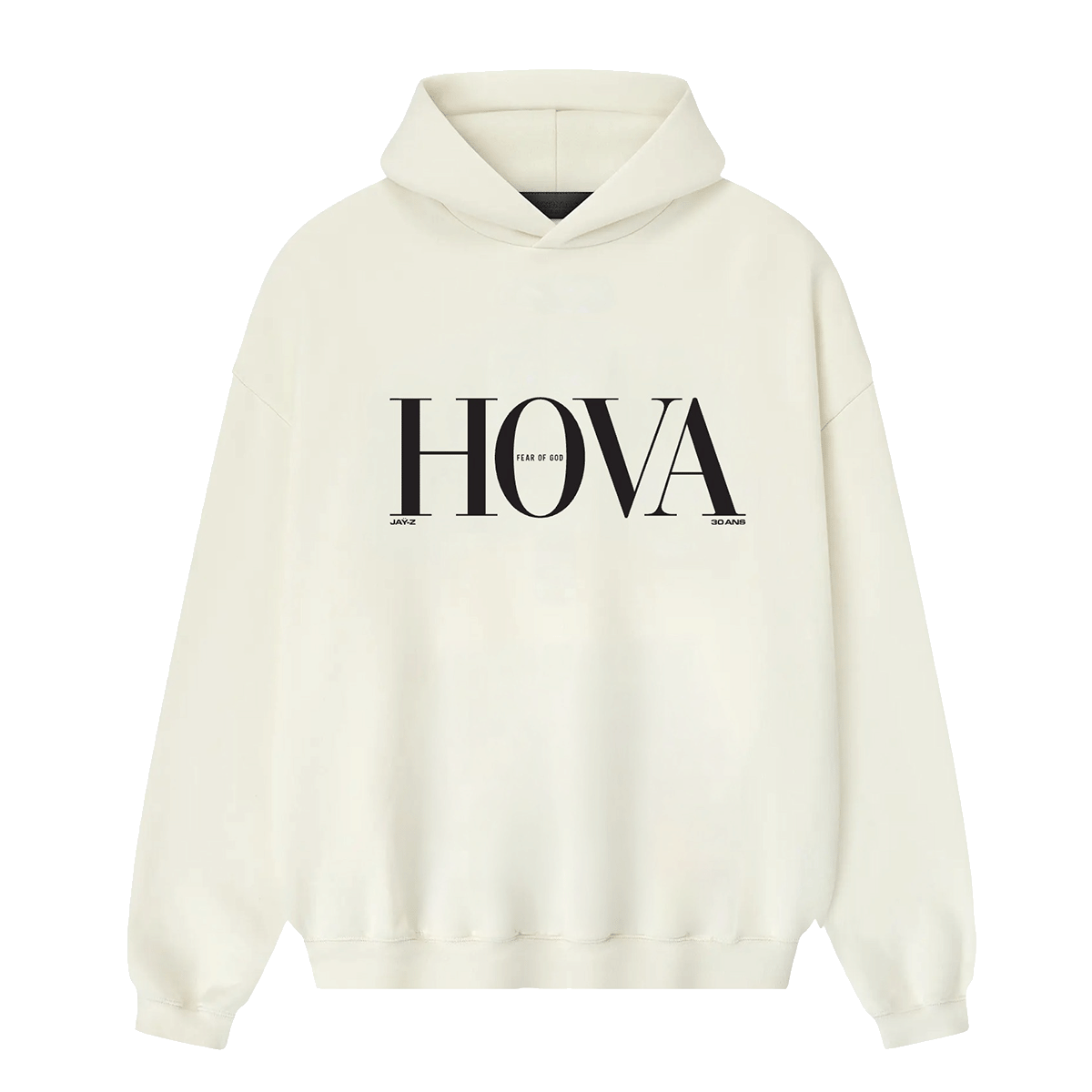 JAŸ-Z: Paris Pocketless Hoodie Cream White